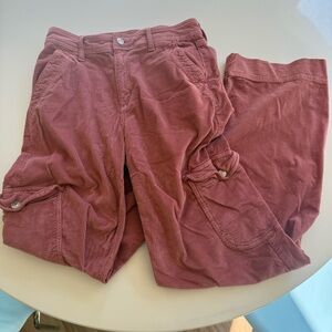American Eagle Outfitters Corduroy Pink Cargo Pants